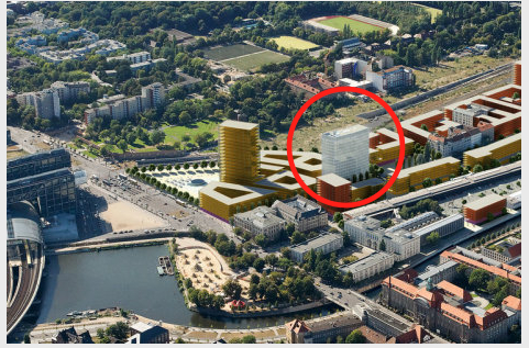 Der neue TOTAL Tower in der "Europacity"