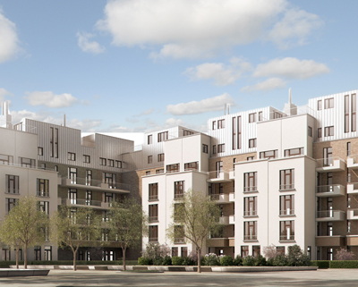 Modernes Neubauprojekt in Frankfurt: EAST VILLAGE Sachsenhausen