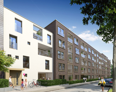 Neubauprojekt: Kranich Höft in Hamburg Barmbek