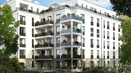 Neubauprojekt in Berlin-Mitte: Eigentumswohnungen Villa Agricola Berlin. Foto: NCC Deutschland GmbH