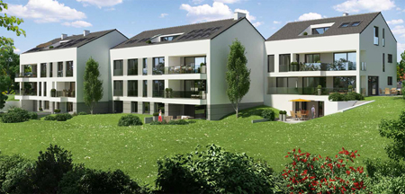 Neubauprojekt Memberg Villen Stuttgart. Foto: Hildebrandt Immobilien