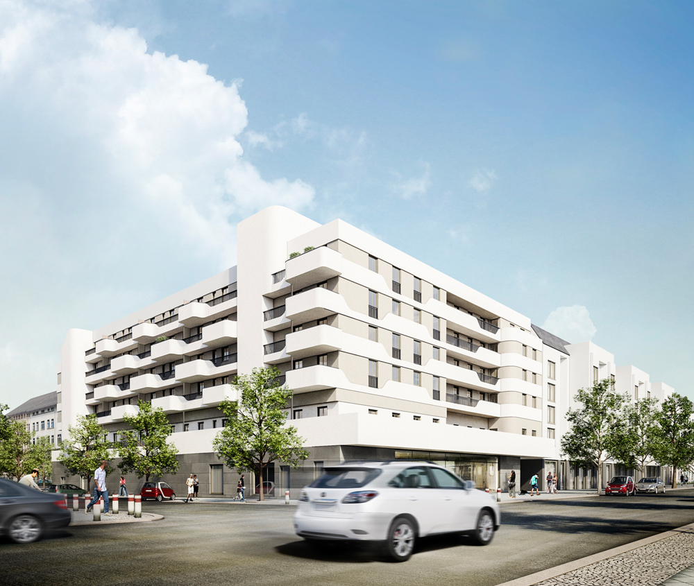 Neubauprojekt "Quartier am Stadtpark Steglitz". Foto: Diamona & Harnisch