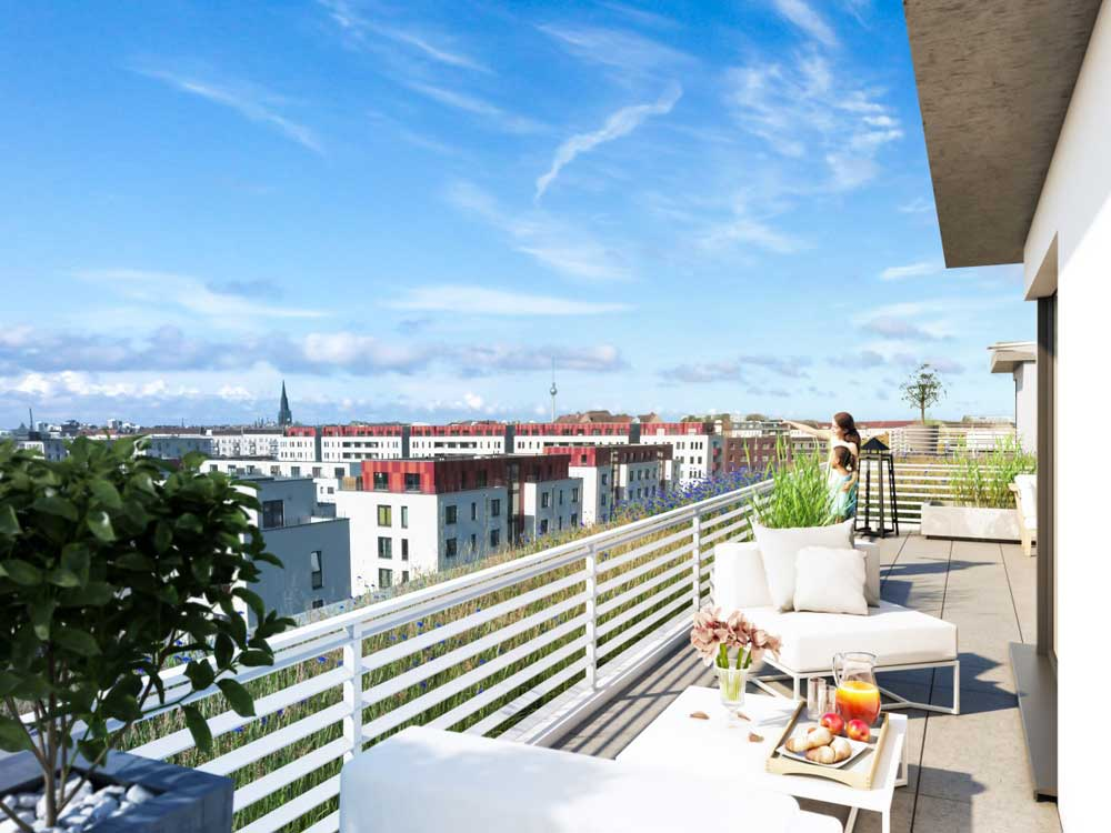 Neubauprojekt in Prenzlauer Berg: Mein Prenzlhain. Bild: Holz Immobilien