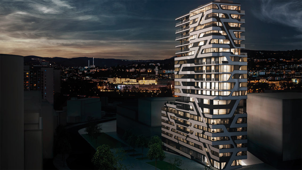 Exklusives Residieren auf Zeit im Luxus-Wohnturm Cloud No. 7. Bild: Dr. Than Immobilien
