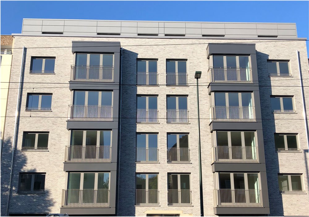 Mit „Lindemann´s urban living“ realisiert die AREAL Lindemannstraße GmbH & Co. KG zehn Neubau-Eigentusmwohnugnen in der Lindemannsstraße 79 in Düsseldorf (Bild: AREAL Lindemannstraße GmbH &amp; Co. KG).