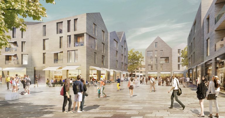 Die „Neue Mitte Porz“ (Bild: moderne Stadt – Gesellschaft zur Förderung des Städtebaues und der Gemeindeentwicklung mbH).
