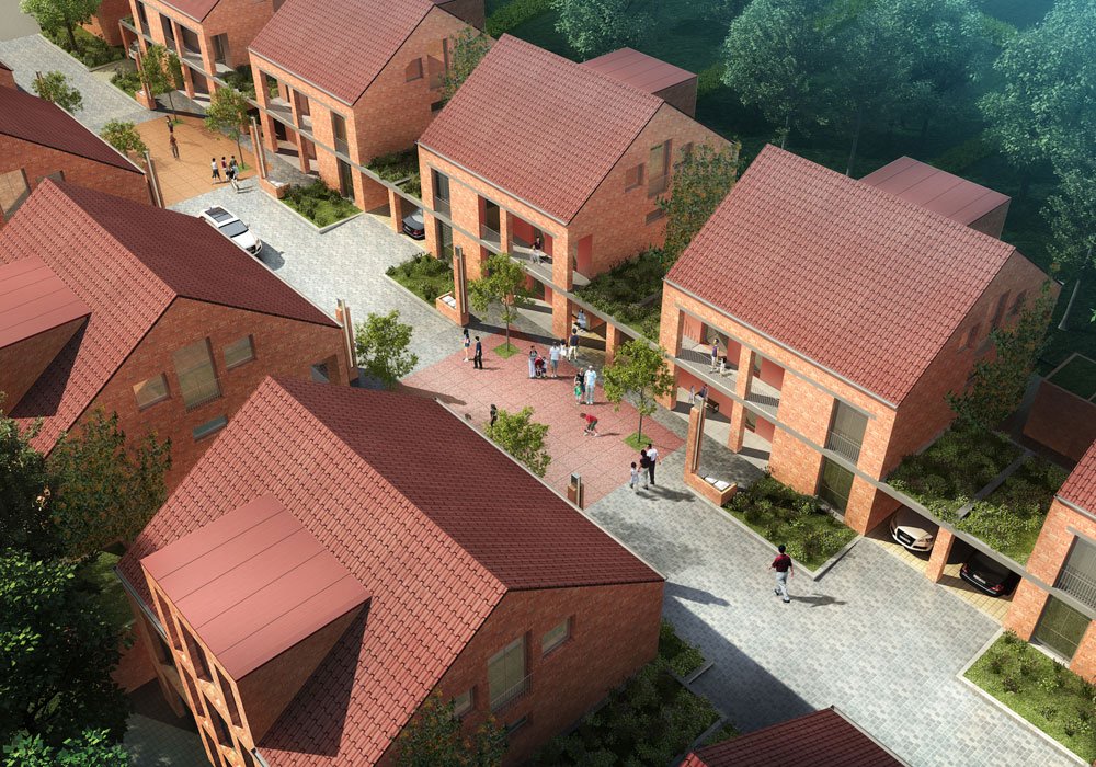 Im Quartier „George´s“ in Köln-Rondorf realisiert die KH Massivhaus Köln-Bonn GmbH neue Einfamilienhäuser und Doppelhaushälften (Bild: KH Massivhaus Köln-Bonn GmbH).