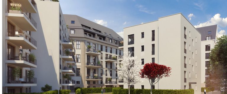 Das Neubau-Projekt „Marie“ in Frankfurt-Nordend der Instone Real Estate Group AG.