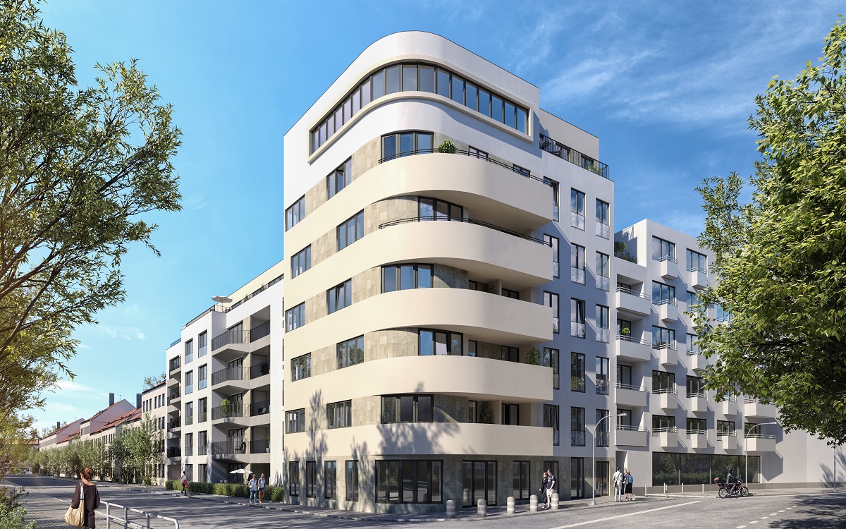 „Wingertstraße 29-31“ im Ostend: 3-Baukörper-Ensemble mit 47 neuen Wohnungen