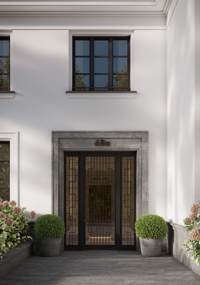 Ein Beispiel für einen Eingangsbereich eines Neubau-Projekts von RALF SCHMITZ: das „HAUS BENNETT“ (Bild: Ralf Schmitz GmbH & Co. KGaA).