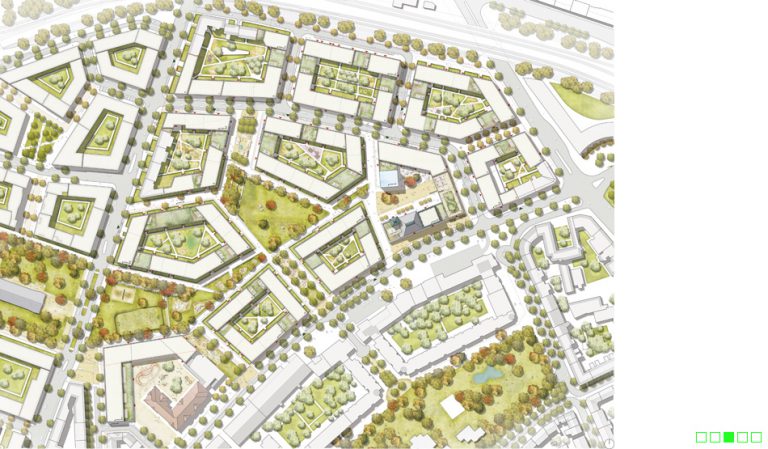 Plan Holsten Areal. Bild: André Poitiers Architekt Stadtplaner RIBA