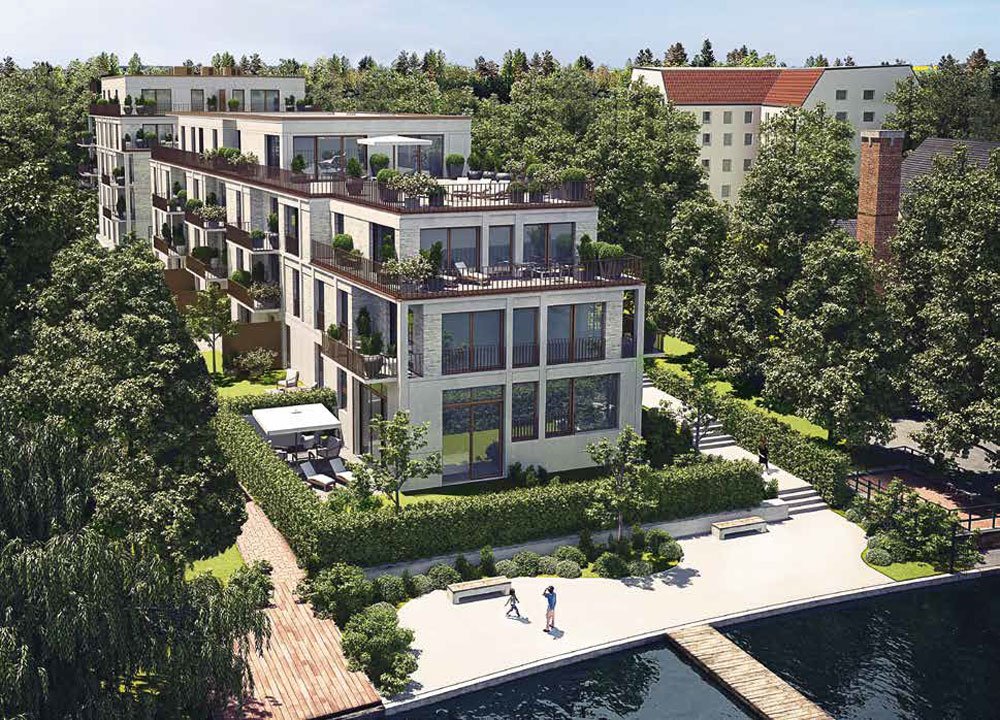 Köpenick: Im Neubau "Living Spree 2.0" sind nur noch wenige Eigentumswohnungen erhältlich (Bild: BEWOCON Berliner Wohnbau Consult GmbH).