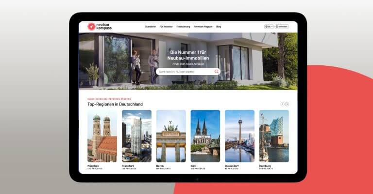 neubau kompass Startseite neues Design