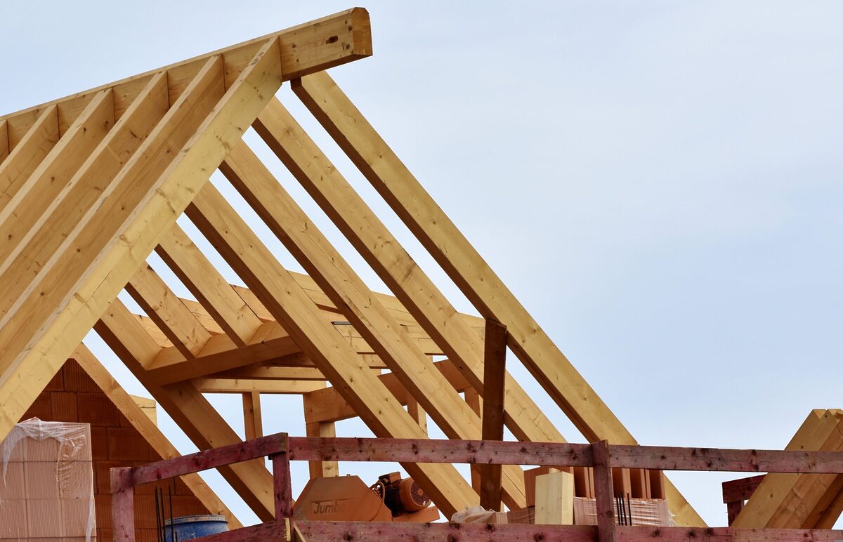 Dachstuhl aus Holz